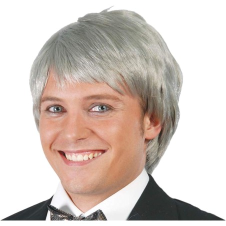 PELUCA HOMBRE GRIS EN CAJA