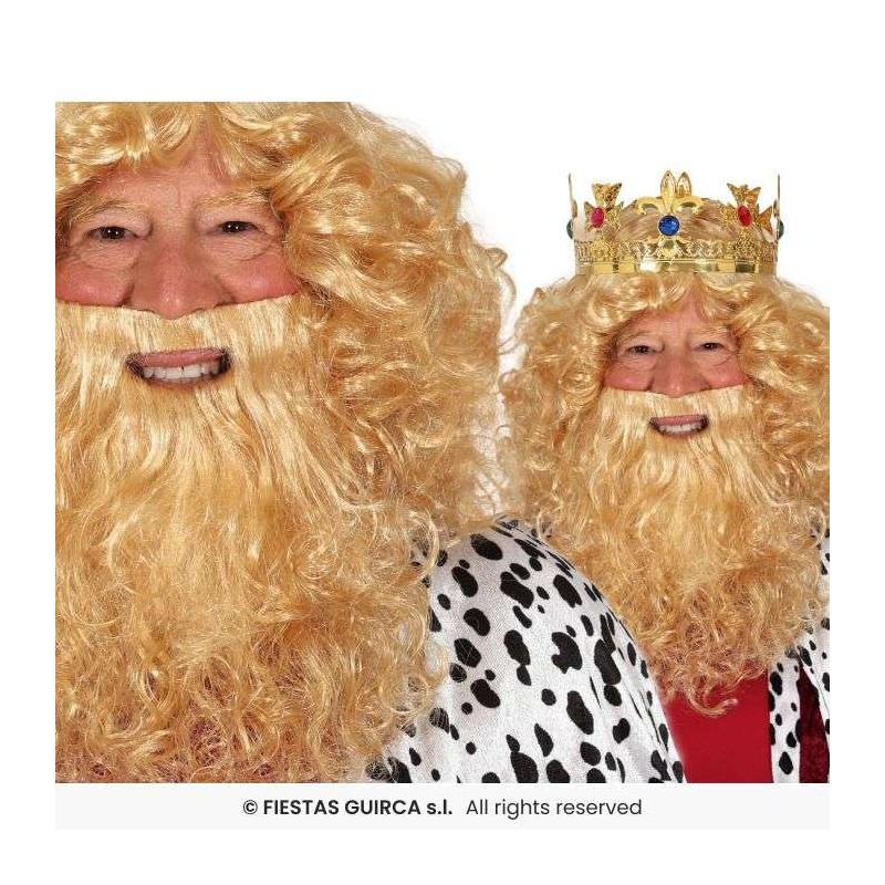 PELUCA Y BARBA REY RUBIO