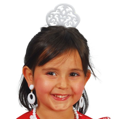 PEINETA ANDALUZA BLANCA INFANTIL