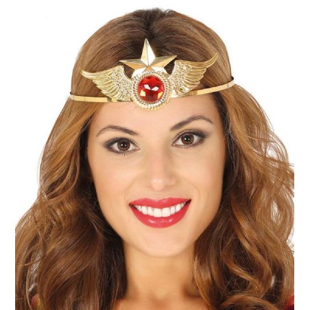 DIADEMA METAL MUJER MARAVILLA HEROINA