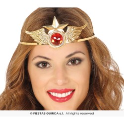 DIADEMA METAL MUJER MARAVILLA HEROINA 2