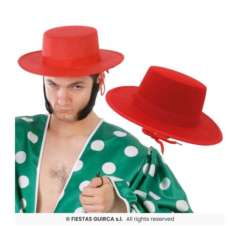 SOMBRERO CORDOBES ROJO