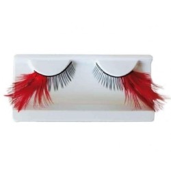 PESTAÑAS PLUMAS ROJAS 2
