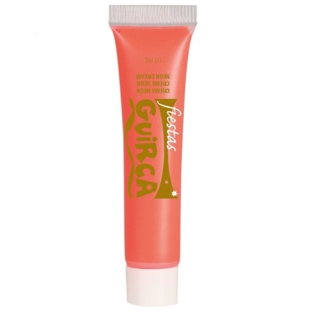 MAQUILLAJE EN TUBO DE CREMA ROJO NEON - 
