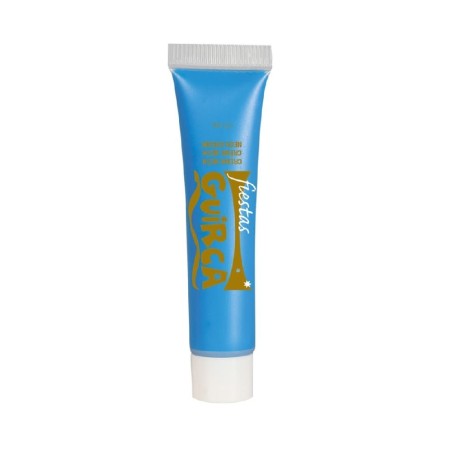 MAQUILLAJE EN TUBO DE CREMA AZUL- 10 ML