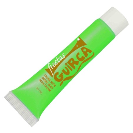 MAQUILLAJE EN TUBO DE CREMA VERDE NEON 1