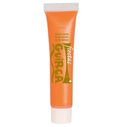 MAQUILLAJE EN TUBO DE CREMA NARANJA NEON