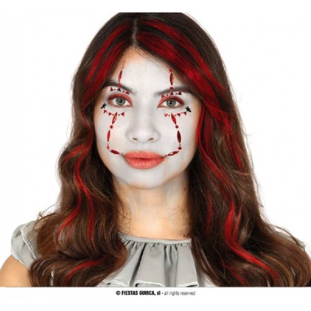 JOYAS FACIALES ADHESIVAS PAYASO