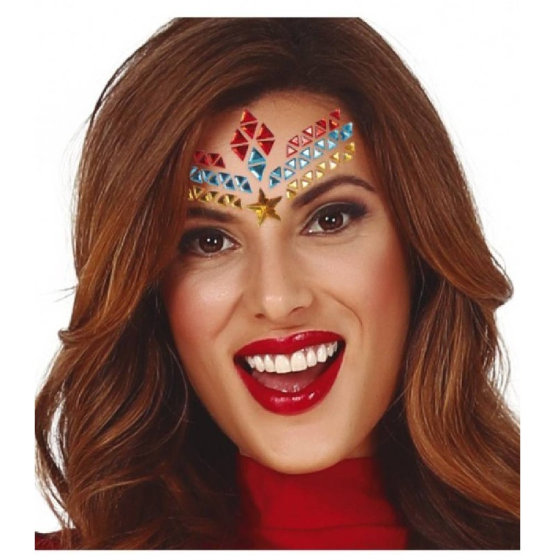 JOYAS FACIALES ADHESIVAS SUPER HEROINA
