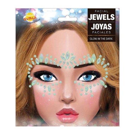 JOYAS FACIALES ADHESIVAS GLOW IN THE DAR
