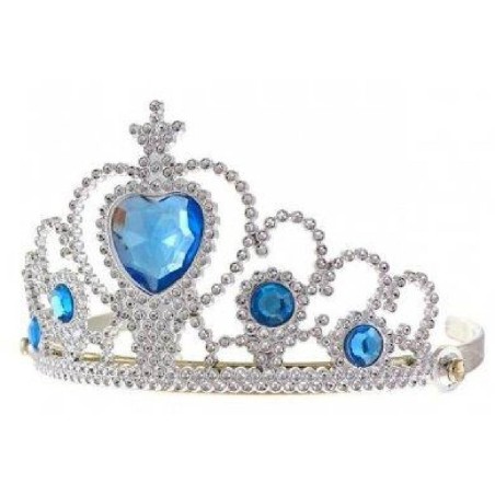 DIADEMA PRINCESA PIEDRAS AZULES