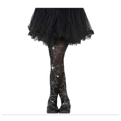 PANTYS TELARAÑA INFANTIL NEGRA