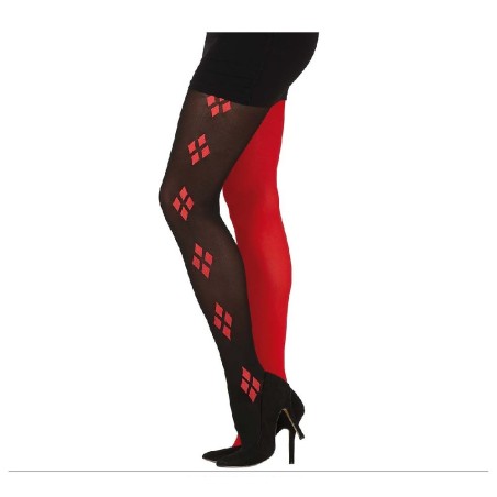 PANTYS ROJA/NEGRA ARLEQUIN ADULTO