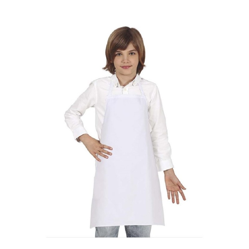 DELANTAL BLANCO COCINERO INFANTIL