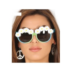 GAFAS VERDES CON MARGARITAS