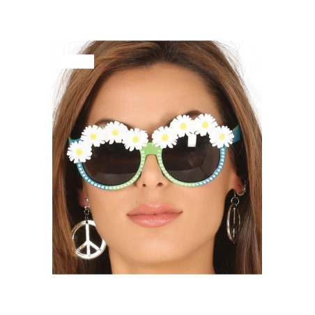 GAFAS VERDES CON MARGARITAS