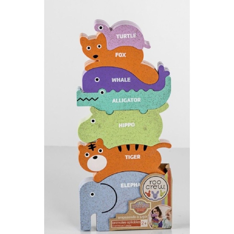 PUZZLE ANIMALES APILABLES 7 PIEZAS (SURT