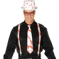 CONJUNTO SANGRIENTO - TIRANTES Y CORBATA