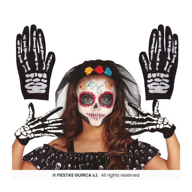 GUANTES ESQUELETO INFANTIL