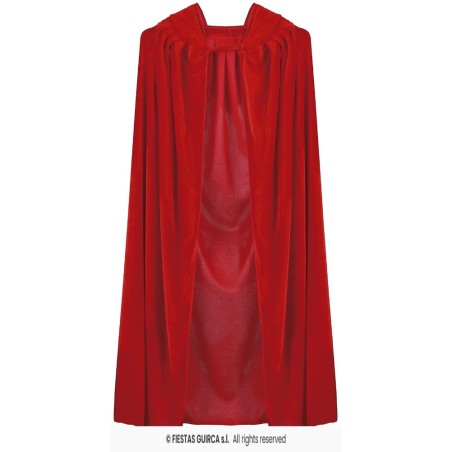 CAPA ROJA TERCIPELO CAPUCHA 100 CMS.