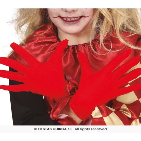 GUANTES INFANTILES ROJOS 18 cm