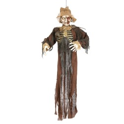 COLGANTE ESQUELETO CON RATAS 150 CMS.