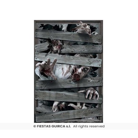 DECORACION WINDOW ZOMBIES 80X120 CMS