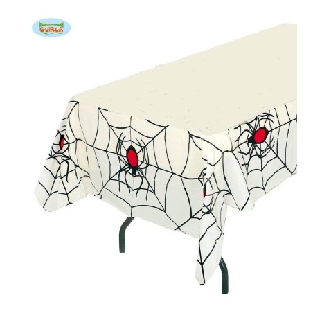 MANTEL PLASTICO TELARAÑAS 135X270 CM