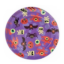 BOLSA 8 PLATOS 23 CMS HALOWEEN LILA