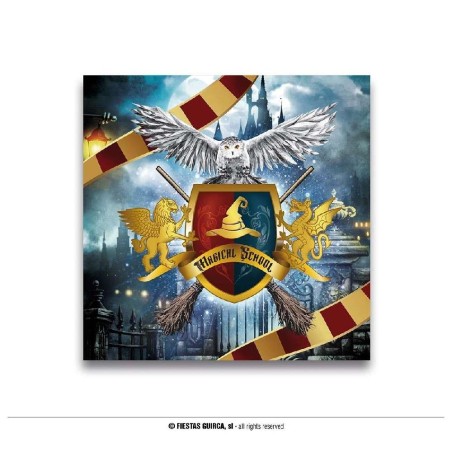 PAQUETE 12 SERVILLETAS MAGIC SCHOOL HARR
