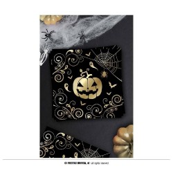 PAQUETE 12 SERVILLETAS CALABAZA ORO 33X3 2
