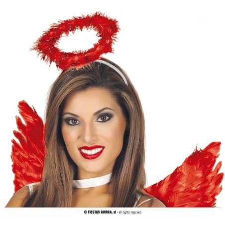 DIADEMA AUREOLA ANGEL ROJA