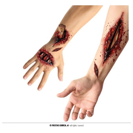 TATUAJES ADHESIVOS HERIDA ABIERTA