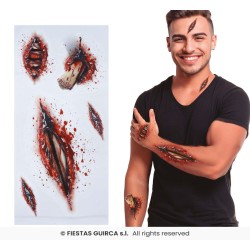 TATUAJES ADHESIVOS HERIDA ABIERTA 2