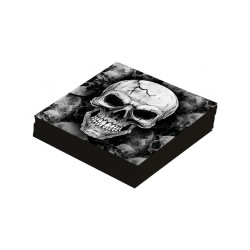 PACK DE 12 SERVILLETAS DE CALAVERAS DE H 2