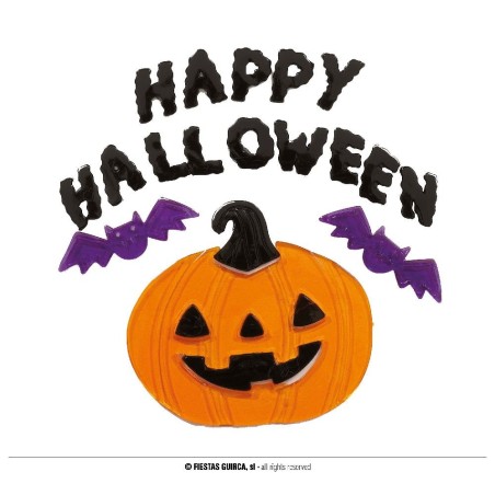 DECORACION GEL "HAPPY HALLOWEEN", 20X25