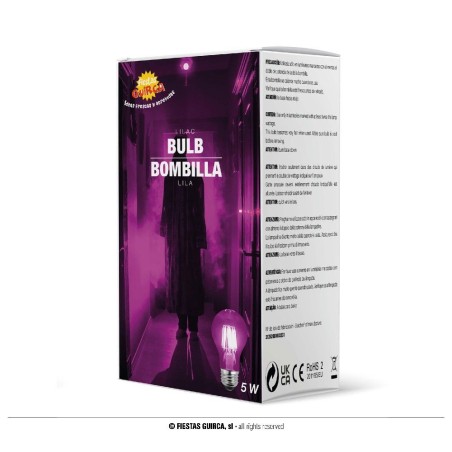 BOMBILLA LED DE 5 VATIOS DE COLOR LILA