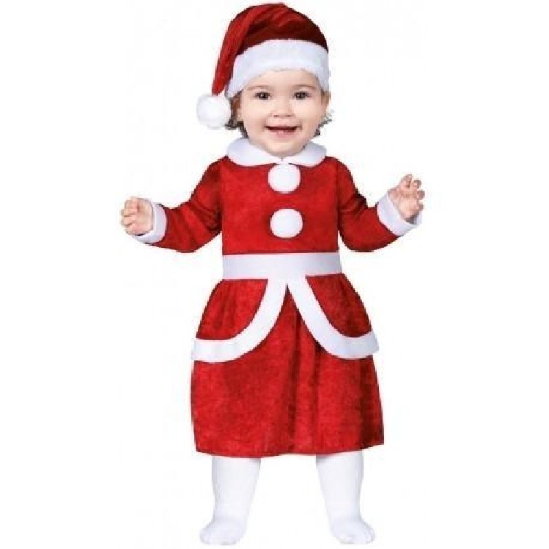 DISFRAZ MAMA NOEL BEBE 12-18 MESES