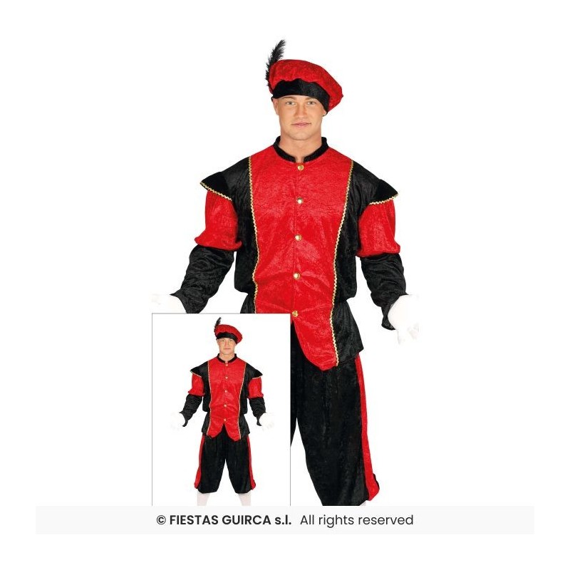 DISFRAZ PAJE ROJO 48-50 T.M