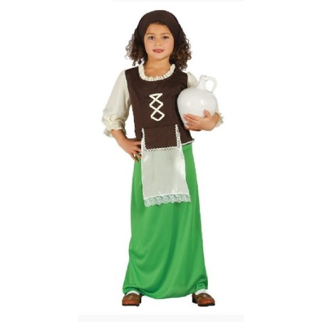 DISFRAZ POSADERA PASTORA VERDE 3-4 AÑOS