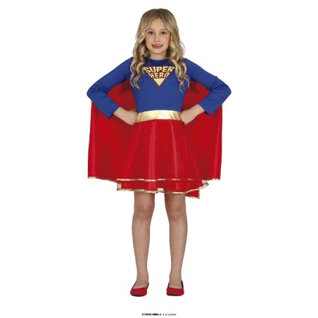 DISFRAZ SUPER HEROINA LUJO 5-6 AÑOS