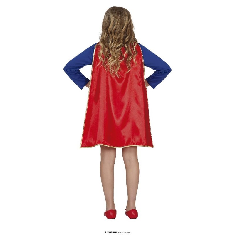 DISFRAZ SUPER HEROINA LUJO 5-6 AÑOS