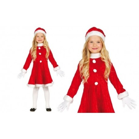DISFRAZ MAMA NOEL EXTRA INFANTIL 3-4 AÑO
