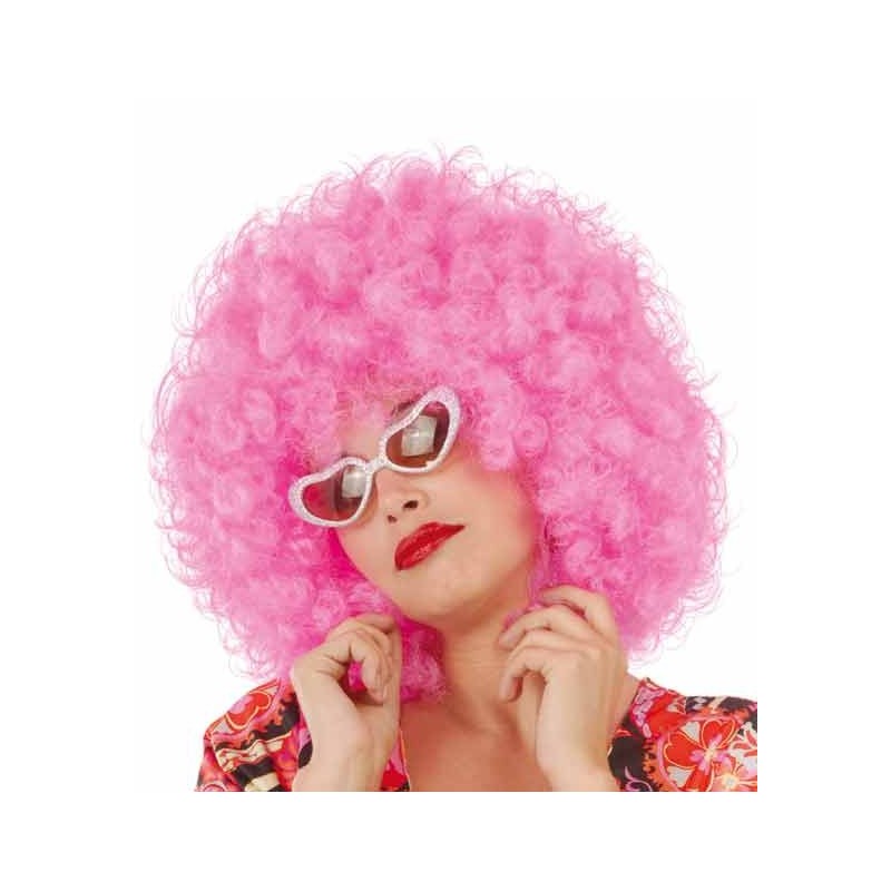 PELUCA AFRO ROSA GRANDE