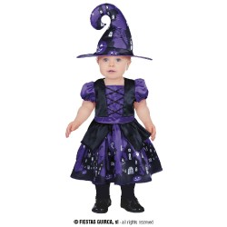 DISFRAZ BRUJA PURPLE WITCH 18-24 MESES
