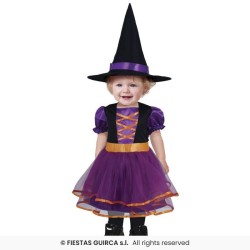 DISFRAZ PURPLE BRUJA 12-18 Meses 2