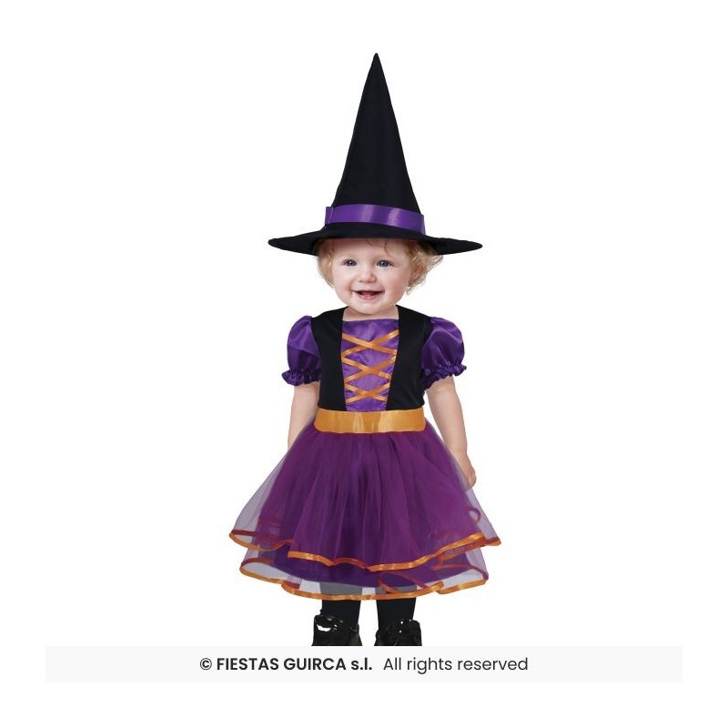 DISFRAZ PURPLE BRUJA 12-18 Meses