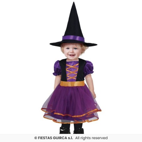 DISFRAZ PURPLE BRUJA 12-18 Meses