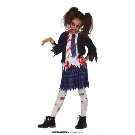 DISFRAZ COLEGIALA ZOMBIE 7-9 Años