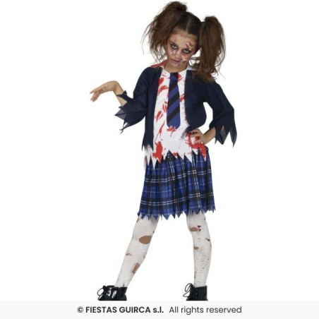 DISFRAZ COLEGIALA ZOMBIE 7-9 Años